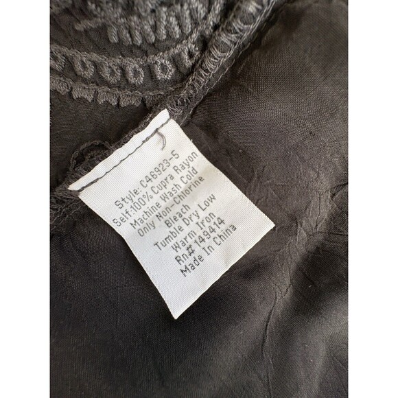 Johnny Was Star Danica Short Kimono Large Black Print Embroidered Jacket $388 - Picture 11 of 13